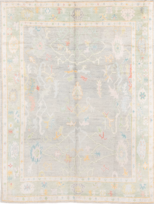 Vintage Oushak Area Rug (9' x 11')